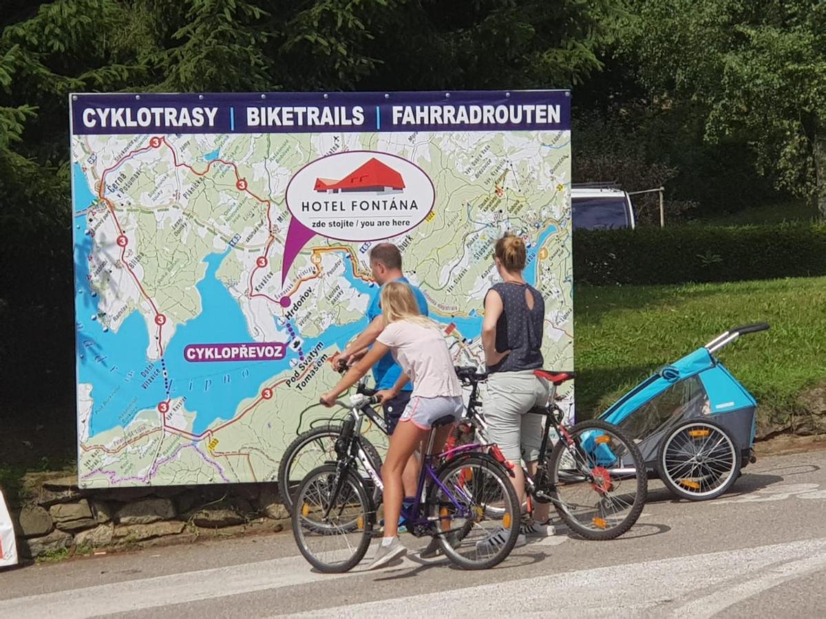 Hotel Fontána Lipno Černá v Pošumaví Esterno foto